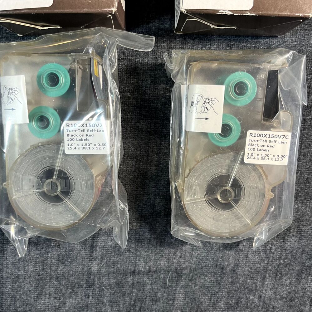 Panduit P1 Label Cassette Lot of 6 Self Laminating Continuous Tape Marker Plat - Picture 7 of 11